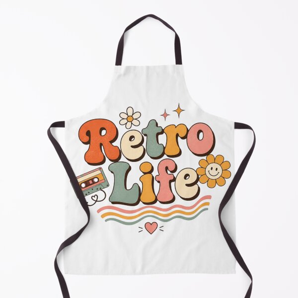 Item preview, Retro Life Cute Groovy Vintage Typography Aesthetic | 70s Retro Floral T-Shirt Sticker Design designed and sold by Sanika arts .