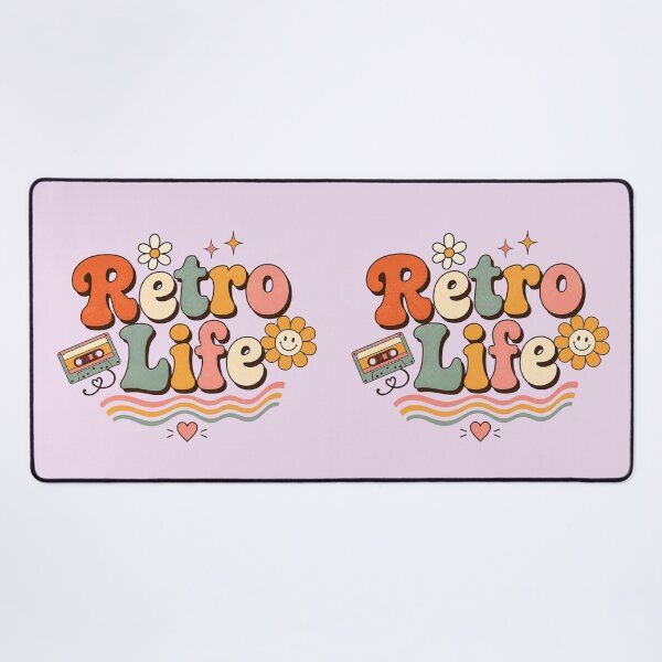 Item preview, Retro Life Cute Groovy Vintage Typography Aesthetic | 70s Retro Floral T-Shirt Sticker Design designed and sold by Sanika arts .