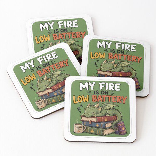 Item preview, My Fire Is On Low Battery Sleeping Dragon designed and sold by Owcomm.