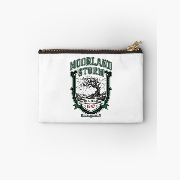 Item preview, Wuthering Heights Moorland Storm Gothic Literature 1847 College Badge designed and sold by Fenay Designs.