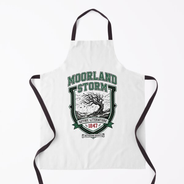 Item preview, Wuthering Heights Moorland Storm Gothic Literature 1847 College Badge designed and sold by Fenay Designs.