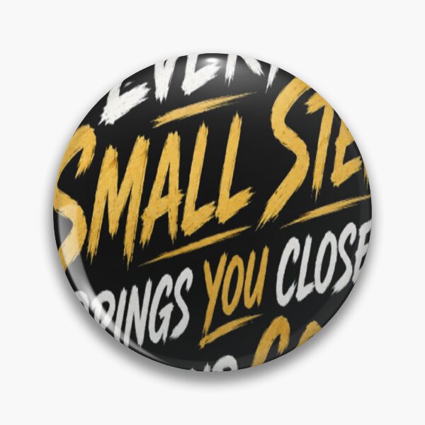 Item preview, Every Small Step Brings You Closer to Your Goal | Motivational Typography with Footprints | Inspirational Journey Design designed and sold by v6ziix.