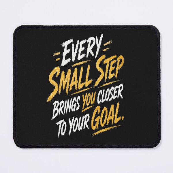 Item preview, Every Small Step Brings You Closer to Your Goal | Motivational Typography with Footprints | Inspirational Journey Design designed and sold by v6ziix.