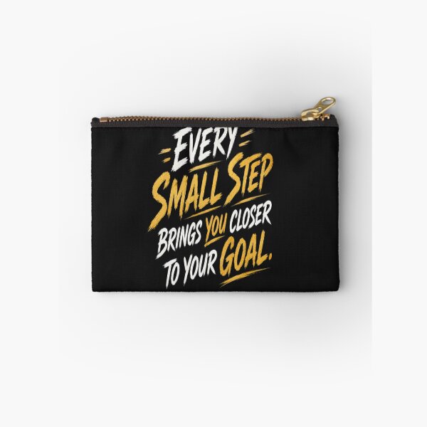 Item preview, Every Small Step Brings You Closer to Your Goal | Motivational Typography with Footprints | Inspirational Journey Design designed and sold by v6ziix.