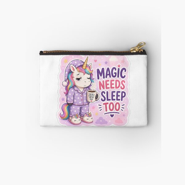 Item preview, Sleepy Unicorn Magic Needs Coffee designed and sold by Owcomm.
