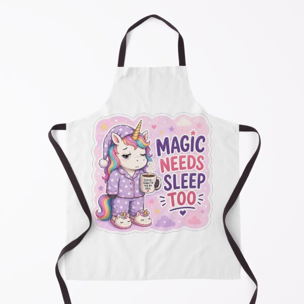 Item preview, Sleepy Unicorn Magic Needs Coffee designed and sold by Owcomm.