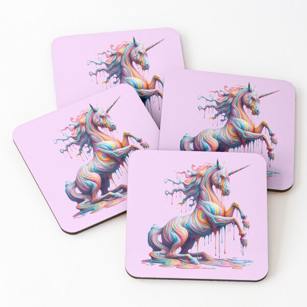Item preview, Fantasy unicorn created of dripping paint designed and sold by LoneAngel.