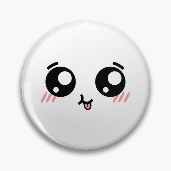 Item preview, Adorable kawaii smiling tongue out blushing face designed and sold by BlushyPrint.