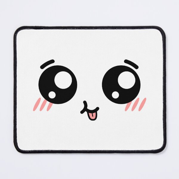 Item preview, Adorable kawaii smiling tongue out blushing face designed and sold by BlushyPrint.