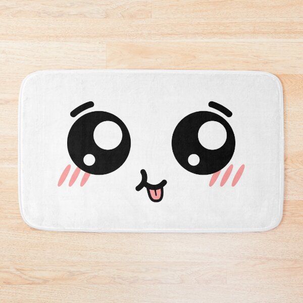Item preview, Adorable kawaii smiling tongue out blushing face designed and sold by BlushyPrint.