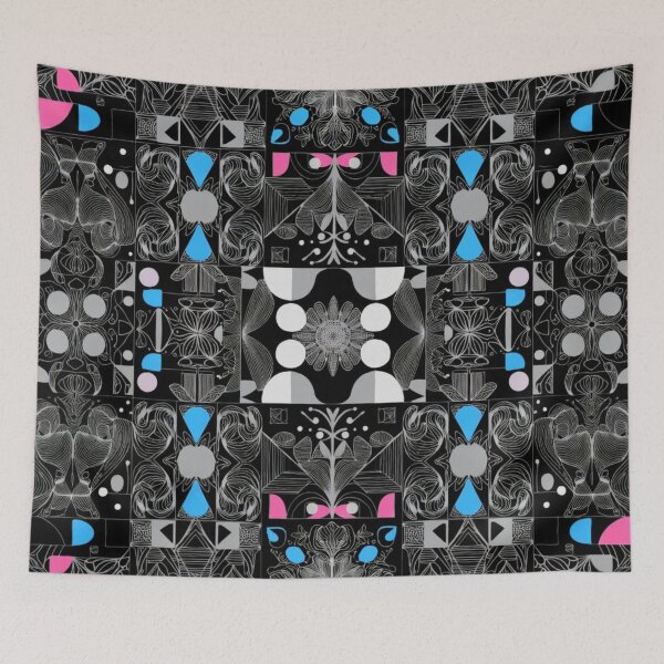 Item preview, Intricate Dark Blue Ornate Mandala Poster designed and sold by IntelliMindDesigns.