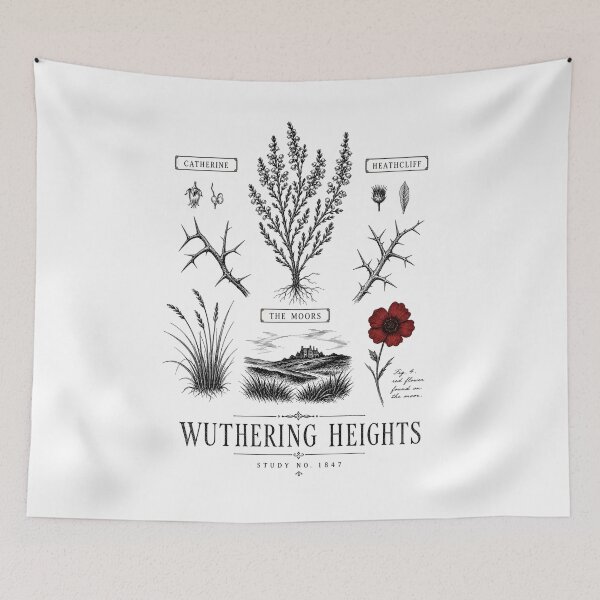 Item preview, Wuthering Heights Botanical Scientific Study Catherine and Heathcliff designed and sold by Fenay Designs.