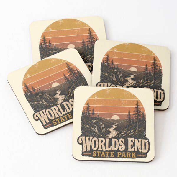 Item preview, 1970s Vintage Distressed Worlds End State Park designed and sold by Imaginationbeyond.
