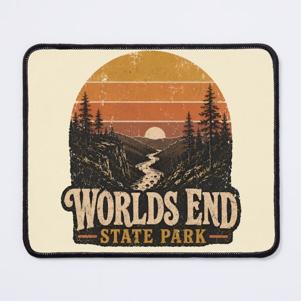 Item preview, 1970s Vintage Distressed Worlds End State Park designed and sold by Imaginationbeyond.