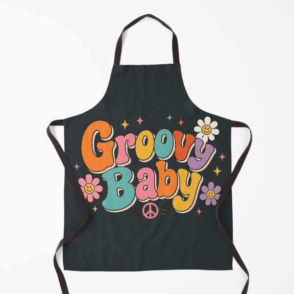 Item preview, Groovy Baby Retro 70s Cute Hippie Typography | Vintage Flower Aesthetic T-Shirt Sticker designed and sold by Sanika arts .
