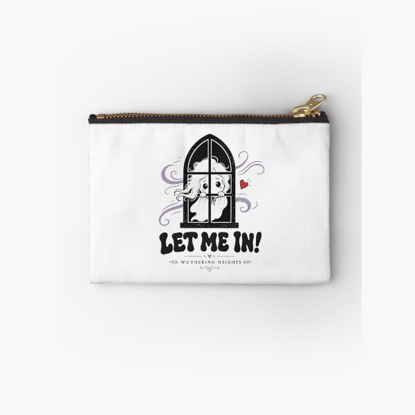 Item preview, Let Me In Wuthering Heights Cute Ghost Kawaii Chibi Cathy Quote designed and sold by Fenay Designs.