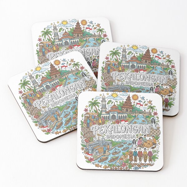 Item preview, Wonderful Pekalongan Indonesia Travel Souvenir Heritage Colorful Cultural Doodle designed and sold by arisukma11.