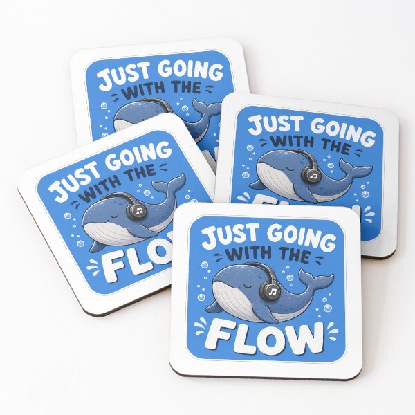 Item preview, Just Going With The Flow Whale Listening To Music designed and sold by Owcomm.