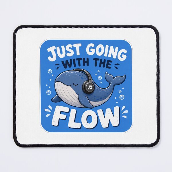Item preview, Just Going With The Flow Whale Listening To Music designed and sold by Owcomm.