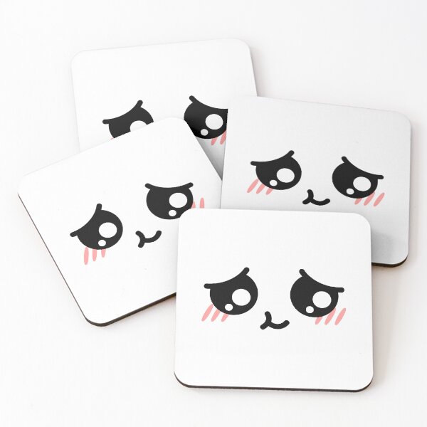 Item preview, Cute kawaii shy blushing face designed and sold by BlushyPrint.