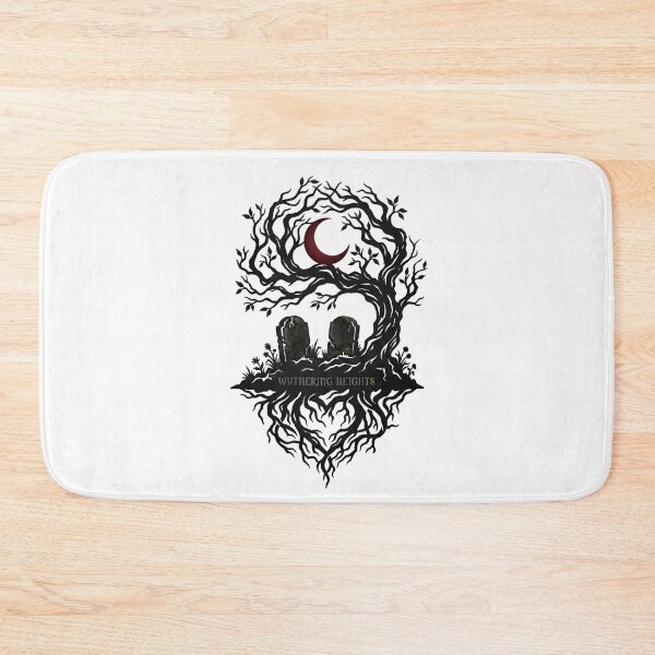 Item preview, Wuthering Heights Cemetery Graves Gothic Red Moon Minimalist Design designed and sold by Fenay Designs.
