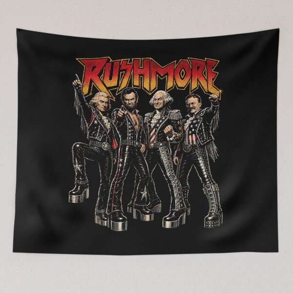 Item preview, Rushmore Presidential Rock Band Parody designed and sold by Victor Shadehorn.
