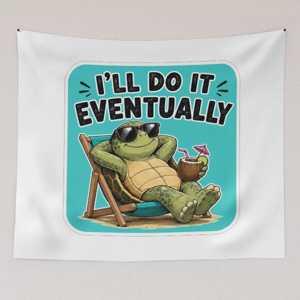 Item preview, Chill Turtle Relaxing on Beach Chair designed and sold by Owcomm.