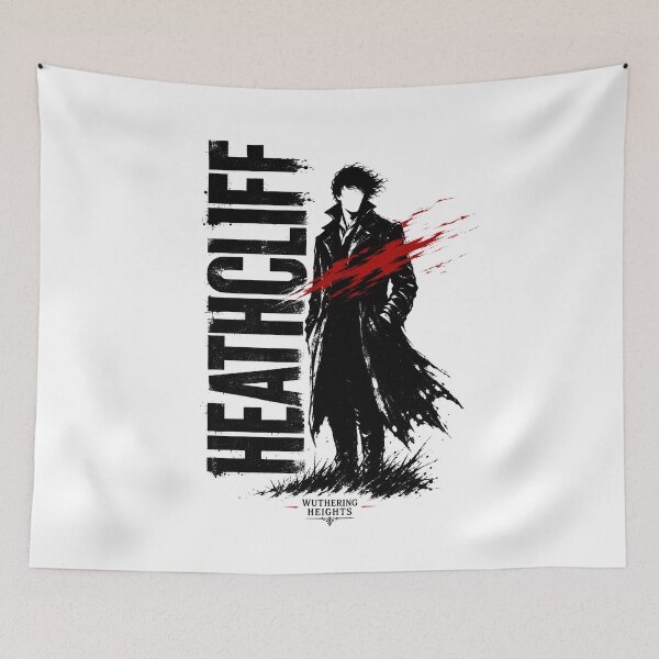 Item preview, Heathcliff Wuthering Heights Grunge Silhouette Post Punk Metal Design designed and sold by Fenay Designs.