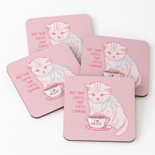 Item preview, It's Our Coffee Cat designed and sold by KilkennyCat Art.