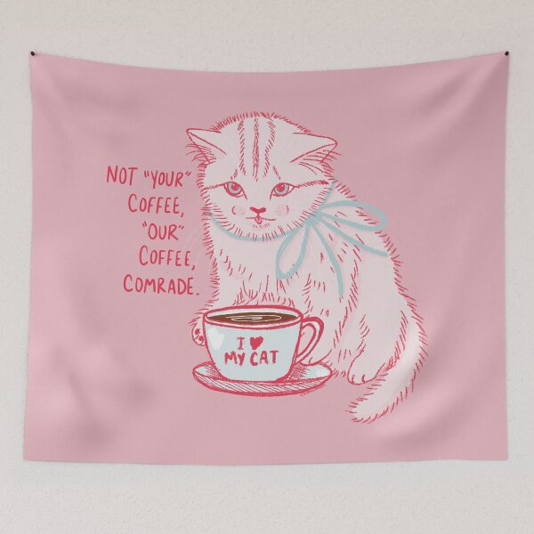 Item preview, Es nuestro gato del café designed and sold by KilkennyCat Art.