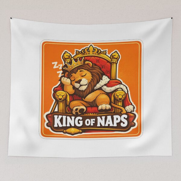 Item preview, Sleeping Lion King on Throne designed and sold by Owcomm.