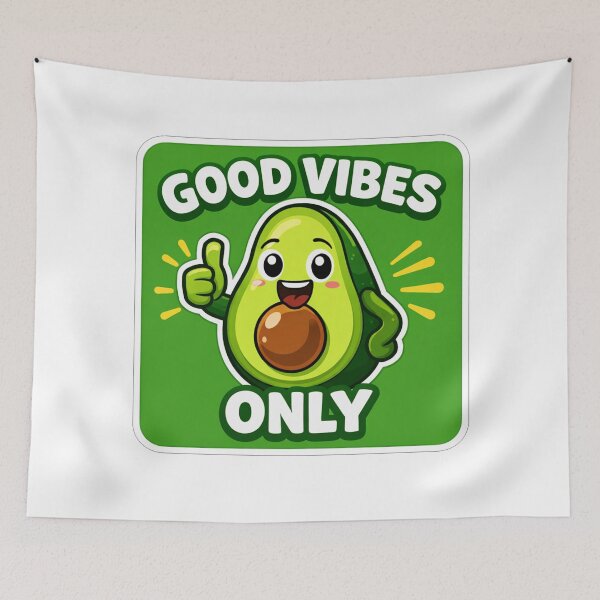Item preview, Happy Avocado Good Vibes Only designed and sold by Owcomm.
