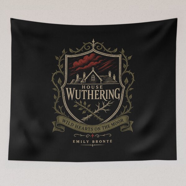 Item preview, House Wuthering Crest Wild Hearts On The Moor Vintage Emily Bronte designed and sold by Fenay Designs.