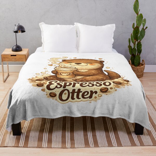Item preview, Espresso Otter | Cute Coffee Lover Animal Cartoon designed and sold by AMIR PRO .