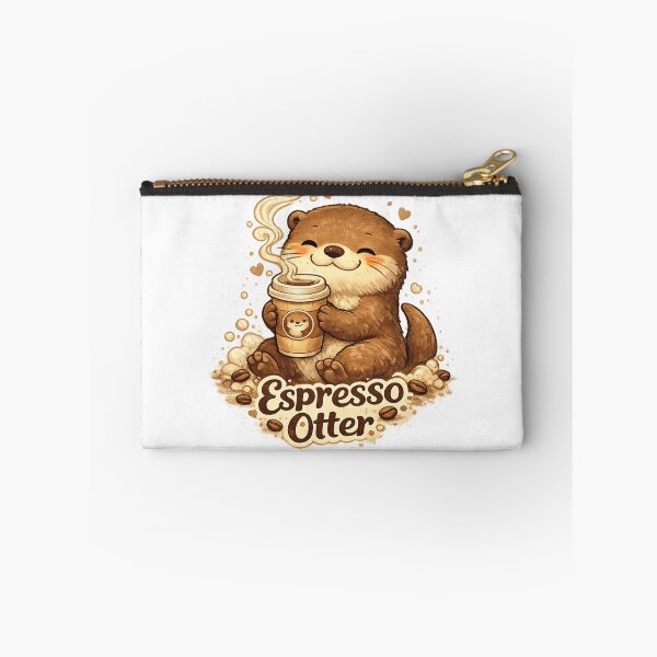 Item preview, Espresso Otter | Cute Coffee Lover Animal Cartoon designed and sold by AMIR PRO .