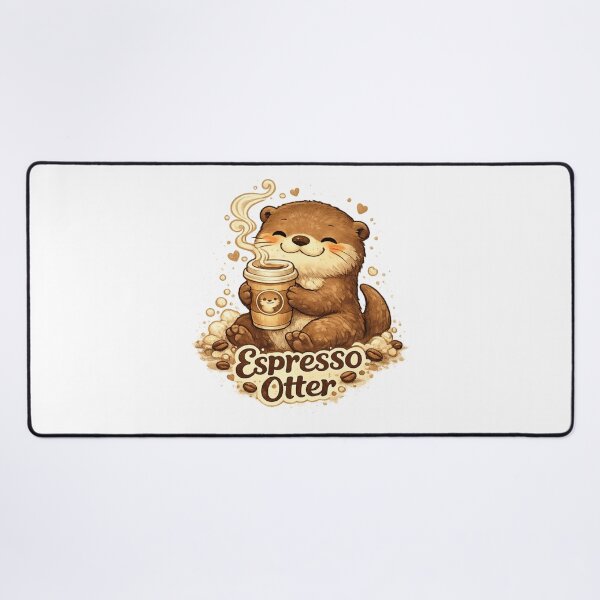 Item preview, Espresso Otter | Cute Coffee Lover Animal Cartoon designed and sold by AMIR PRO .