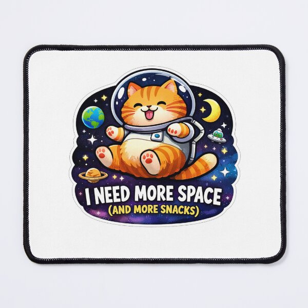 Item preview, Space Cat Snack Lover designed and sold by Owcomm.