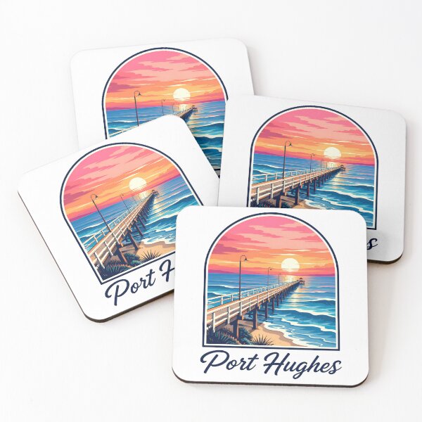 Item preview, Port Hughes Beach Town Sunset Pier designed and sold by Imaginationbeyond.
