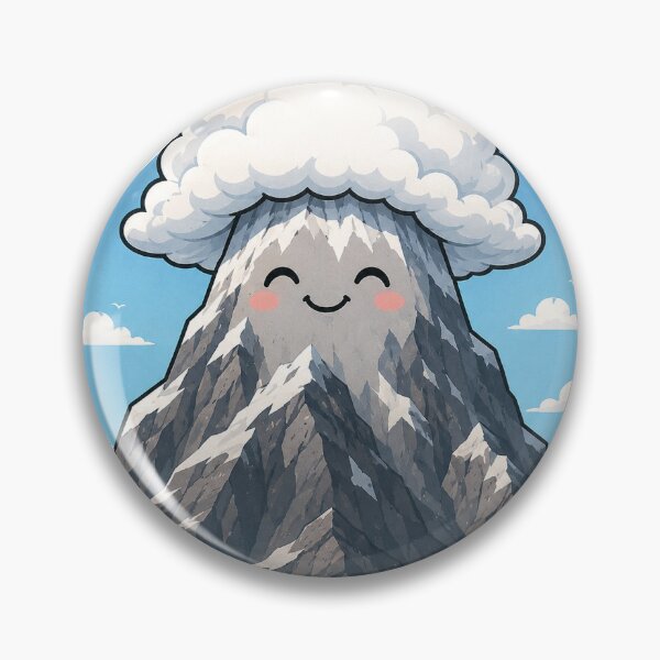 Item preview, Cute Smiling Snow Mountain designed and sold by InkPixell.