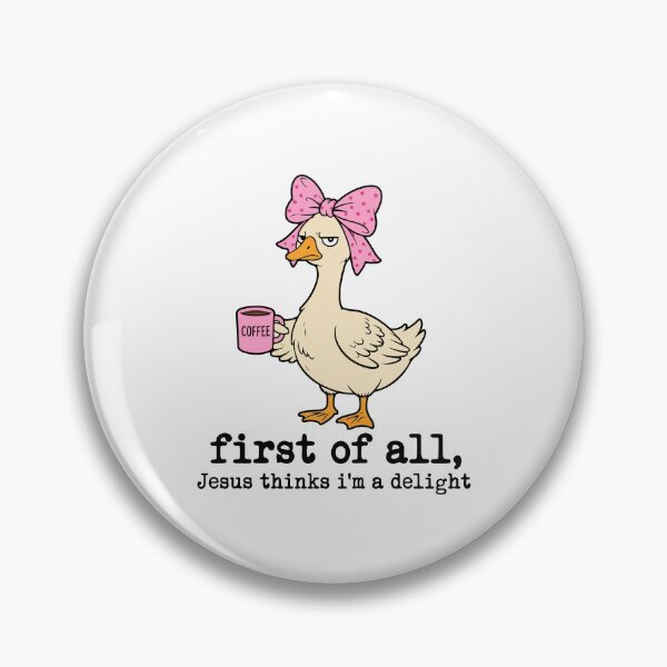 Item preview, First Of All Jesus Thinks I'm A Delight Funny Goose Christian Coffee designed and sold by abig-eiyana.