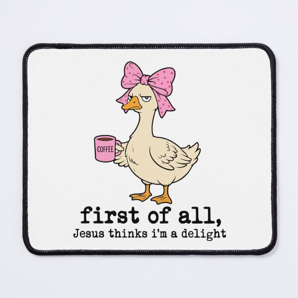Item preview, First Of All Jesus Thinks I'm A Delight Funny Goose Christian Coffee designed and sold by abig-eiyana.