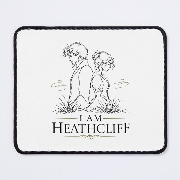 Item preview, I Am Heathcliff Wuthering Heights Minimalist Gold Line Art Quote designed and sold by Fenay Designs.