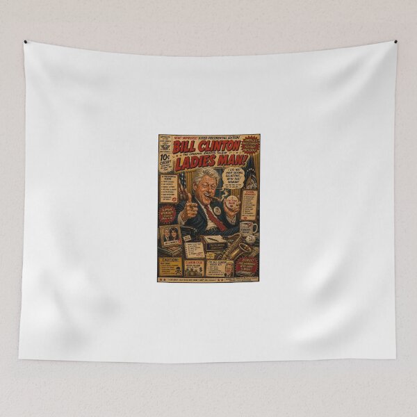 Aperçu de l'œuvre Bill Clinton créée et vendue par LoudMouthArt.