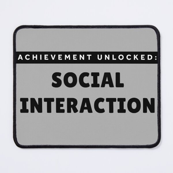 Item preview, Achievement Unlocked Social Interaction – Funny Introvert Gaming Humor Gift designed and sold by Hello Hobbies.
