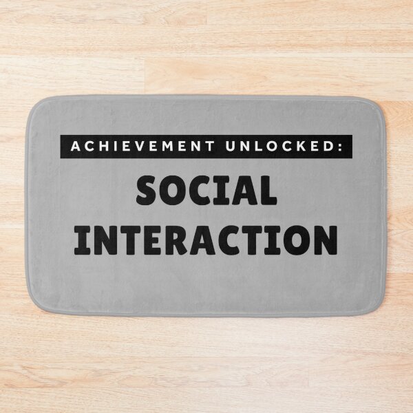 Item preview, Achievement Unlocked Social Interaction – Funny Introvert Gaming Humor Gift designed and sold by Hello Hobbies.