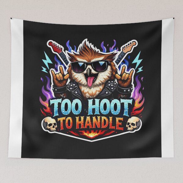 Item preview, Too Hoot To Handle Rocker Owl designed and sold by Owcomm.
