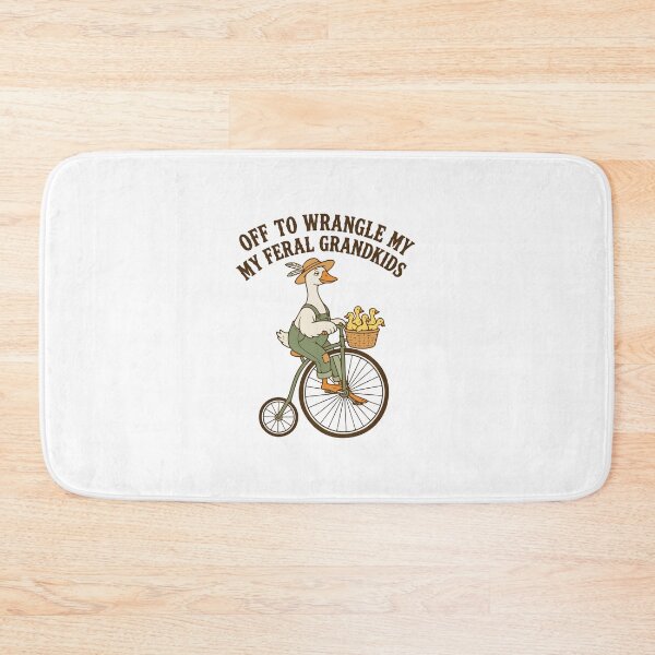 Item preview, Off To Wrangle My Feral Grandkids Funny Goose Grandma Vintage designed and sold by abig-eiyana.