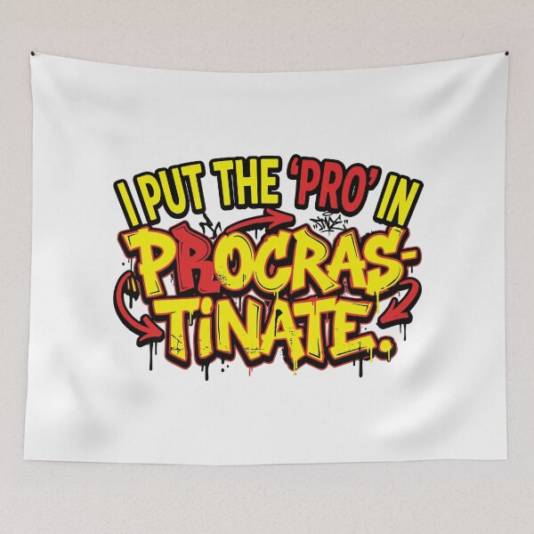 Item preview,  funny inappropriate Procrastinate Pun Shirt | Sarcastic Quote Tee | I Put the Pro in Procrastinate designed and sold by Uglyandcute.