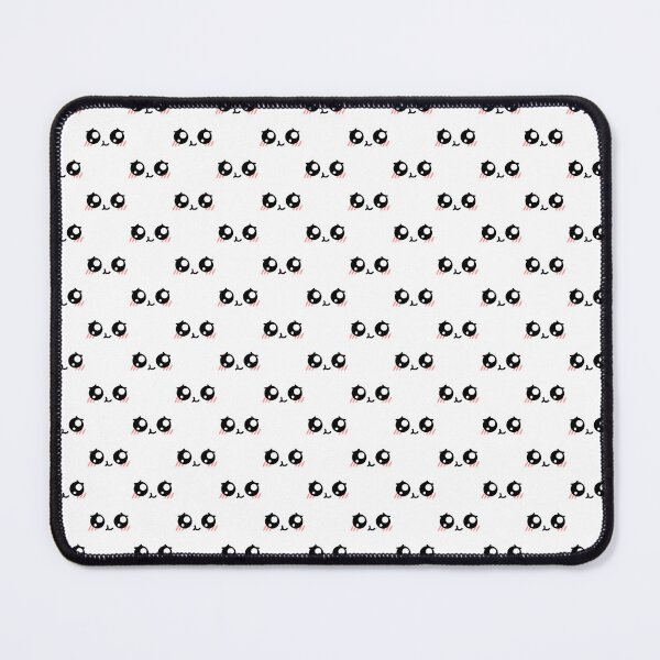 Item preview, Cute kawaii smiling blushing shy face pattern designed and sold by BlushyPrint.