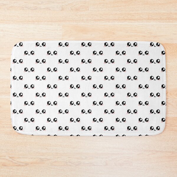 Item preview, Cute kawaii smiling blushing shy face pattern designed and sold by BlushyPrint.
